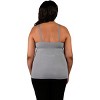 Bamboobies Nursing Tank Top, Maternity Clothes for Breastfeeding, Gray - 2 of 4