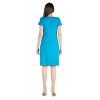 24seven Comfort Apparel Womens Short Sleeve Knee Length Dress - 3 of 4