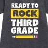 - Instant Message - Ready To Rock Third Grade Graphic Short Sleeve Fleece Dress - 2 of 4
