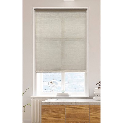 1pc Room Darkening Tear-to-fit Vinyl Roller Window Shade White - Lumi Home  Furnishings : Target