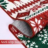 TackView Christmas Area Rug, Washable Indoor Rug Floor Covers Xmas Boho Accent Rug Farmhouse Carpet for Living Room Bedroom - 4 of 4