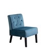 Grungis 2 Piece Velvet Armless Accent Chairs,Living Room Chairs with Button Tufted Back,Comfy Chairs for Living Room,Bedroom - 4 of 4