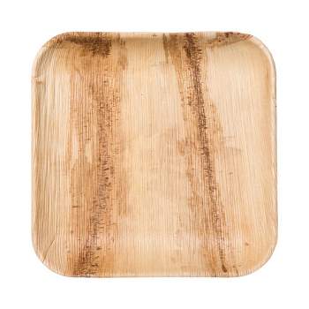 Smarty Had A Party 10" Square Palm Leaf Eco Friendly Disposable Dinner Plates (100 Plates)
