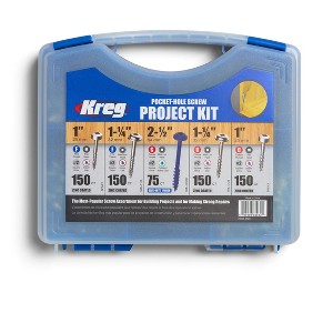 Kreg SK03 Pocket-Hole Screw Kit in 5 Sizes - Pocket Screw Kit for Kreg Joinery - Sturdy Wood Screws - Pocket-Hole Screws Perfect for Beginners - 1 of 4