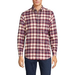 Lands' End Men's Traditional Fit Flagship Flannel Shirt - 1 of 3