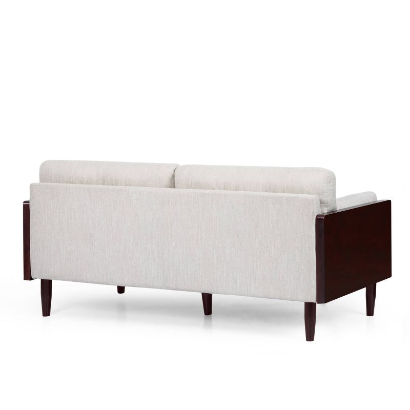 Sofia Mid-Century Modern Upholstered 3 Seater Sofa - Christopher Knight Home, 4 of 12