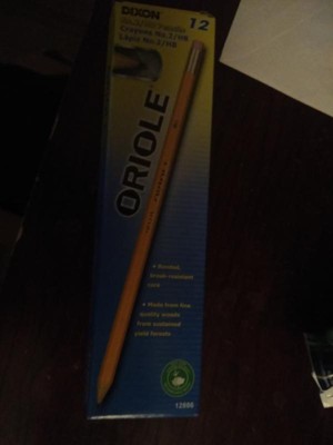 Dixon® Oriole Presharpened Pencils, HB (#2), Black Lead, Yellow Barrel,  Dozen