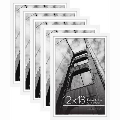 Americanflat Picture Frame with plexiglass - Hanging Hardware For Horizontal and Vertical Display