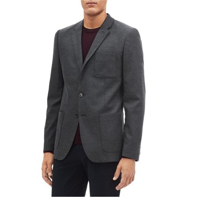 Calvin Klein Mens Twill Two Button Blazer Jacket