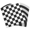 Blue Panda 150 Pack Car Race Checkered Flag Disposable Paper Napkin Party Supplies Kid Birthday 6.5"x6.5" - 4 of 4