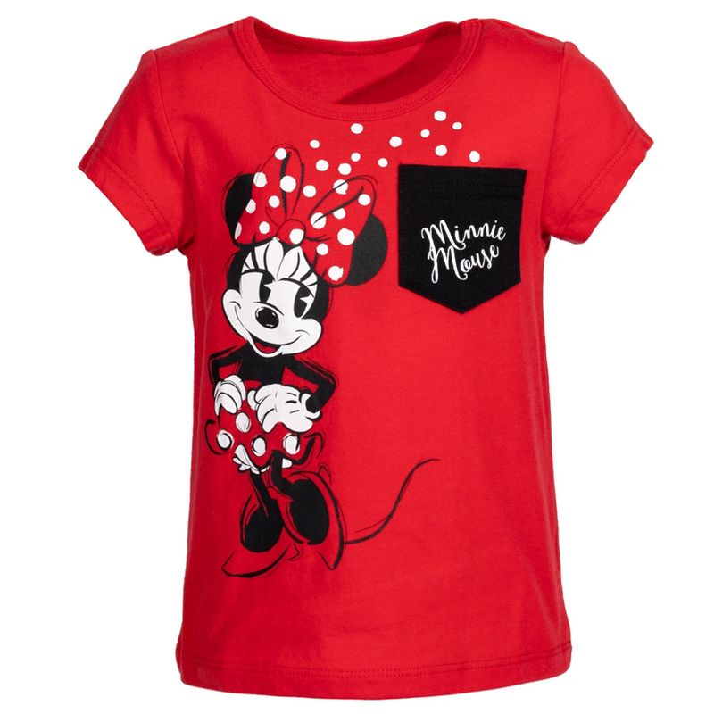 Disney Minnie Mouse Nightmare Before Christmas Winnie the Pooh Lilo & Stitch Sally Zero Girls T-Shirt Toddler to Big Kid, 1 of 8