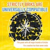 Strictly Briks Classic Bricks Starter Kit, Black, 96 Pieces, 2x3 Studs, Compatible with All Major Brick Brands - image 4 of 4