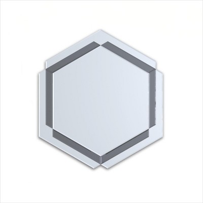 Vynxaria 28 in. Wx31 in. H inches Wall-Mounted Silver Decorative Round Wall Mirror for Home, Living Room, Bedroom, Entryway