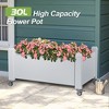 Lirago,17.72"D*30.04"W*17.56"H,Mobile Self-Watering Planter with Wheels - Elevated Garden Bed with Built-in Water Reservoir - 4 of 4