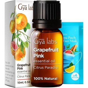Gya Labs Grapefruit Essential Oil 0.34 Fl Oz - 100% Pure Natural Zesty Refreshing Scent - 1 of 4