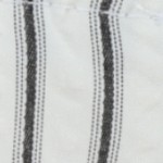 black clutch striped bow embroidery large