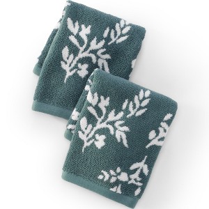 Lands' End Cotton Jacquard Hand Towel - 1 of 4