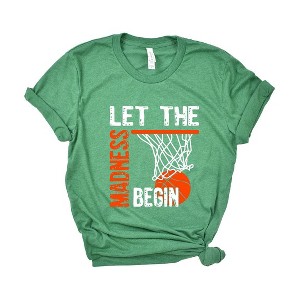 Simply Sage Market Women's Let The Madness Begin Short Sleeve Graphic Tee - 1 of 3