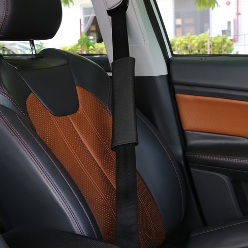Unique Bargains Universal Shoulder Strap For Car Truck Polyester Sponge Seat  Belt Covers Black 4 Pcs : Target