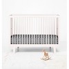 Bacati - Gray Scribbles 100 percent Cotton Universal Baby US Standard Crib or Toddler Bed Fitted Sheet - 4 of 4