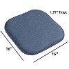 Alexis Memory Foam No Slip Back 16" x 16" Chair Pad Cushion by Sweet Home Collection® - 3 of 4