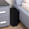 Bathroom Trash Can with Lid, 10 Liter/ 2.6 Gallon Slim Garbage Can, Small Trash Bin Waste Basket with Pop-Up Lid - 2 of 4