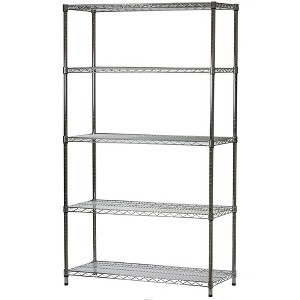 Shelving.com Chrome Wire Shelving with 5 Tier Shelves - - 1 of 3