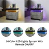 TIRAMISUBEST LED Nightstand with 2 Drawers, Modern Buffet Cabinet for Stylish Bedrooms - 3 of 4