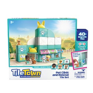 Tile Town Pet Vet Magnetic Tiles Playset - 1 of 4