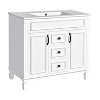 Gulches 36'' Modern Bathroom Vanity with Top Sink Solid Wood Frame & MDF, 2 Drawers,2 Soft-Closing Doors, Adjustable Shelf, 3-Hole Ceramic Basin - 4 of 4