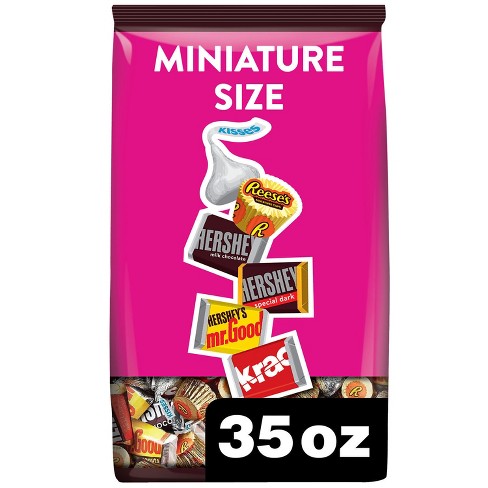 Hershey Miniatures Assorted Chocolate Variety Pack - 35oz : Target