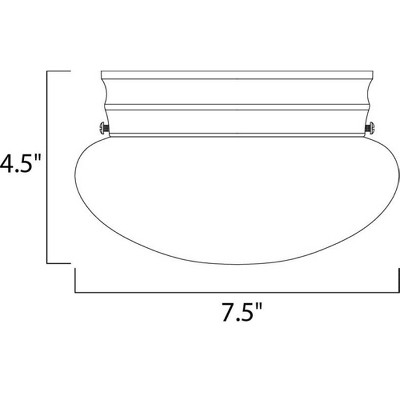 Maxim Lighting Essentials - 583x 1 - Light Flush Mount in  Satin Nickel