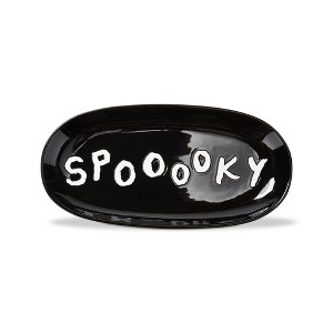 TAG Halloween Black Ceramic Platter - 1 of 2
