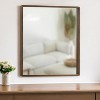 HomeRoots 40" Brown Wood Framed Accent Mirror - 2 of 4