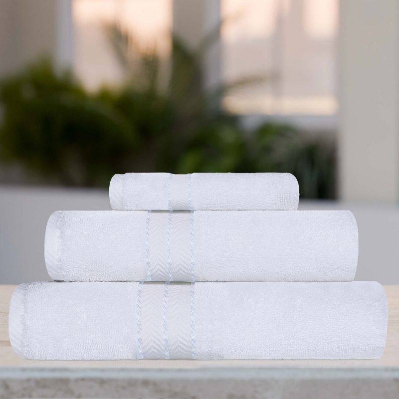 Premium Cotton Solid Plush Heavyweight Hotel Luxury Towel Set by Blue Nile Mills, 3 of 6