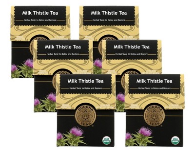 Buddha Teas Organic Milk Thistle Tea - Case Of 6/18 Bags : Target