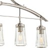 Minka Lavery Brushed Nickel Linear Pendant Chandelier 39" Wide Modern Clear Glass 5-Light Fixture Shade for Kitchen Island House - 3 of 3