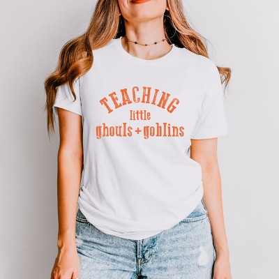 Simply Sage Market Teaching Little Ghouls and Goblins Short Sleeve Tee