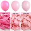 PartyWoo Balloons Pink Matte 36 18 12 10 5 Inch 100 pcs - 4 of 4