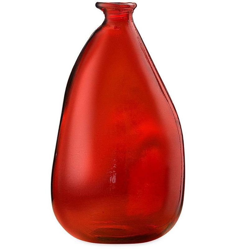 VivaTerra Oblong Recycled Glass Balloon Vase, 14", 1 of 3