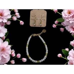 Michelle Marie Boutique's Pearl & Birthstone Color Crystal Jewelry Sets - 1 of 4