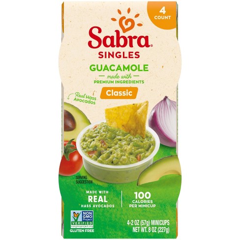 Sabra Classic Guacamole Singles - 8oz/4ct : Target