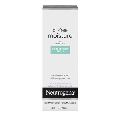 Neutrogena Oil Free Facial Moisturizer SPF 15 Sunscreen &#38; Glycerin - 4 fl oz