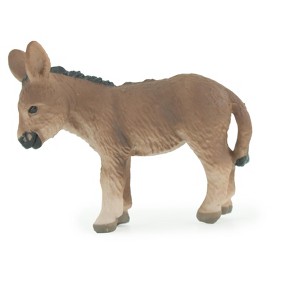 Collectible Wildlife Gifts | Donkey Baby, Burro Foal, Hand Painted, Museum Quality, Rubber Animal, Realistic Toy, Gift,  2 3/4 Inches.  CH942 BB208 - 1 of 4