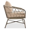 YOOCOZZ Bohemian 4-Person Outdoor Seating Set with Wood Table - Beige - 4 of 4