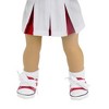 Sophia’s Ribbed Fold Over Cuff Crew Socks for 18" Dolls, White - 4 of 4