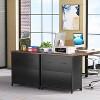 LITTLE TREE File Cabinet Black/Rustic Brown - 4 of 4