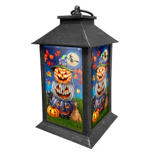 Briarwood Lane Lantern 13.5" x 5.5" x 5.5" Halloween Pumpkin Stack For Halloween Lantern - 1 of 3