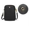 Clotth Genuine Leather Crossbody Purse Wallet Small Phone Pouch Flip Phone for Women Top Layer Cowhide  Bag Mini Vertical Mobile Phone Bag - 2 of 4