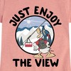 Girls' - Disney - Just Enjoy The View Fitted Short Sleeve Graphic T-Shirt - 2 of 4